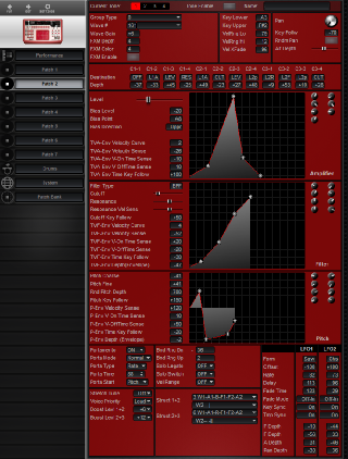 Click to display the Roland D2 Patch 2 Editor