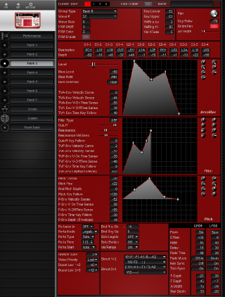 Click to display the Roland D2 Patch 3 Editor