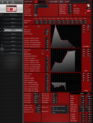Click to display the Roland D2 Patch 4 Editor