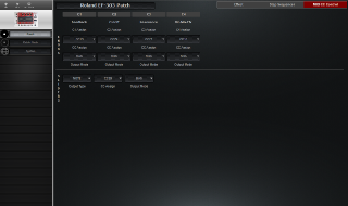 Click to display the Roland EF-303 Patch - MIDI CC Control Editor