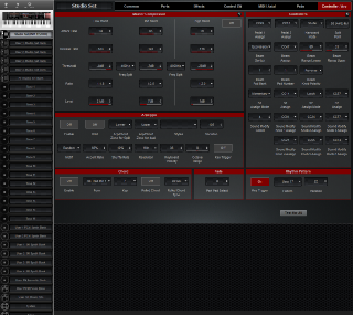Click to display the Roland FA-07 Studio Set - Controller/Arp Editor