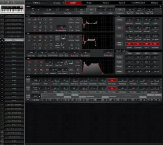 Click to display the Roland FA-08 Tone 1 - Partial Editor