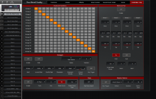 Click to display the Roland Fantom 8 Scene - Controller+Arp Editor