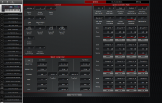 Click to display the Roland Fantom 7 System - System Editor