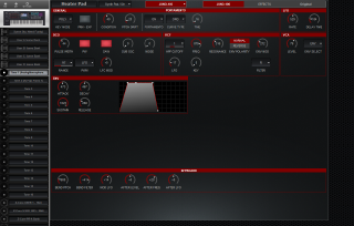 Click to display the Roland Fantom 6 Tone 1 - JU-106 Editor