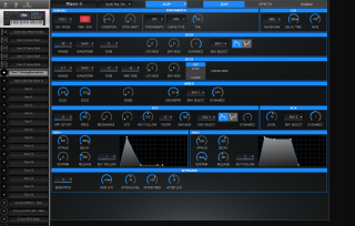 Click to display the Roland Fantom 8 Tone 1 - JX-8P Editor