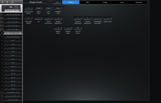 Click to display the Roland Fantom 8 Tone 1 - V-Piano Editor