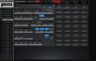 Click to display the Roland Fantom 8 Tone 1 - ZCore-Tone Partial Editor