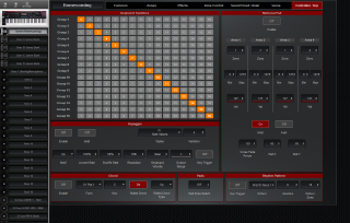 Click to display the Roland Fantom 07 Scene - Controller+Arp Editor