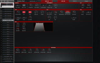 Click to display the Roland Fantom 07 Tone 1 - JU-106 Editor