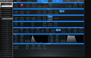 Click to display the Roland Fantom 06 Tone 1 - JX-8P Editor