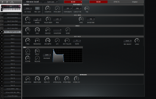 Click to display the Roland Fantom 07 Tone 1 - SH-101 Editor