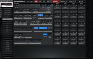 Click to display the Roland Fantom 06 Tone 1 - ZCore-Tone Partial Editor