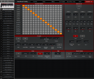 Click to display the Roland Fantom 06 Scene - Controller/Arp Editor