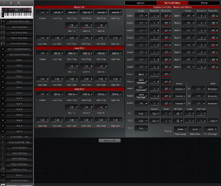 Click to display the Roland Fantom 06 System Editor