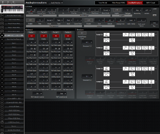 Click to display the Roland Fantom 06 Tone 1 - Cmn/Kbd/Structure Editor