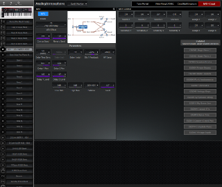 Click to display the Roland Fantom 06 Tone 1 - MFX Editor