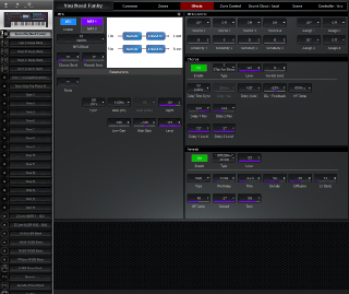 Click to display the Roland Fantom 6 Scene - Effects Editor