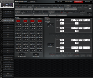 Click to display the Roland Fantom 6 Tone 1 - Cmn/Kbd/Structure Editor