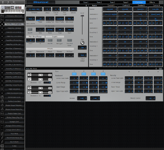Click to display the Roland Fantom X6 Patch/Rhy 1 - Common Editor