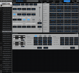 Click to display the Roland Fantom X6 Patch/Rhy 11 - Common Editor