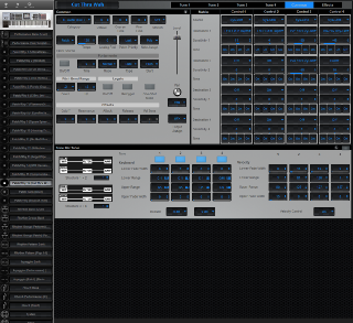Click to display the Roland Fantom X6 Patch/Rhy 16 - Common Editor
