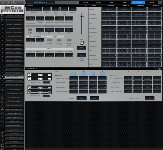 Click to display the Roland Fantom X7 Patch/Rhy 14 - Common Editor