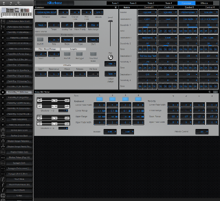 Click to display the Roland Fantom X8 Patch/Rhy 12 - Common Editor