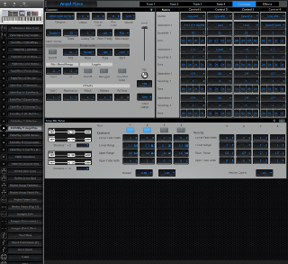 Click to display the Roland Fantom X8 Patch/Rhy 13 - Common Editor