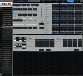 Click to display the Roland Fantom X8 Patch/Rhy 8 - Common Editor