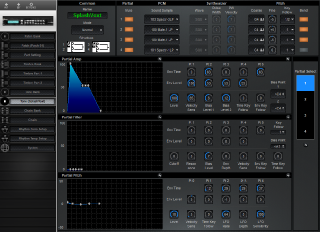 Click to display the Roland GR-50 Tone Editor