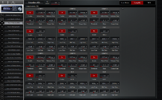 Click to display the Roland Integra-7 Tone 1 - SN Drums-Comp/EQ Editor