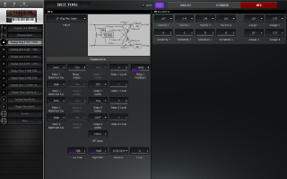 Click to display the Roland JD-XA Analog Tone 1 - MFX Editor