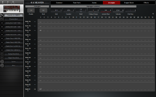 Click to display the Roland JD-XA Program - Arpeggio Editor