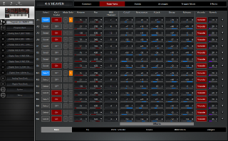 Click to display the Roland JD-XA Program - Parts Main Editor