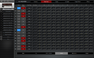 Click to display the Roland JD-XA Program - Parts Scales Editor