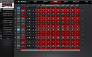 Click to display the Roland JD-XA Program - Zones Editor