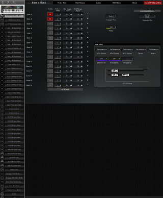 Click to display the Roland Juno-DS61 Performance - Zones/MFX Editor