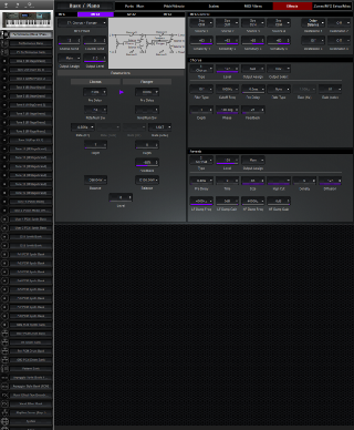 Click to display the Roland Juno-DS76 Performance - Effects Editor