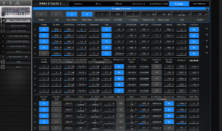 Click to display the Roland Juno-X Scene - Scene Editor