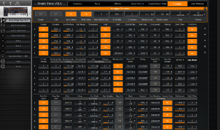 Click to display the Roland Jupiter-X Scene - Scene Editor