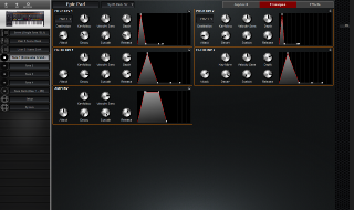 Click to display the Roland Jupiter-X Tone 1 - Jupiter-X Envelopes Editor