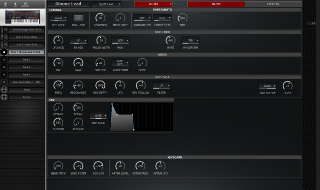 Click to display the Roland Jupiter-X Tone 1 - SH-101 Editor