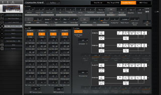 Click to display the Roland Jupiter-X Tone 1 - Z-Core Cmn/Kbd/Structure Editor