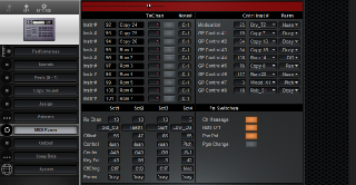 Click to display the Roland R-8 MIDI Parms Editor