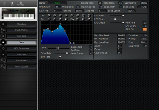 Click to display the Roland S-50 Tone Editor