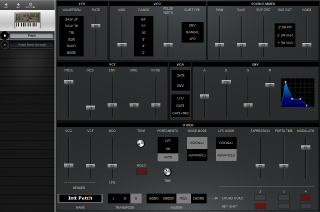 Click to display the Roland SH-01A Patch Editor