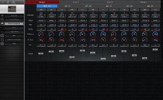 Click to display the Roland TD-10 Percussion Groups Editor