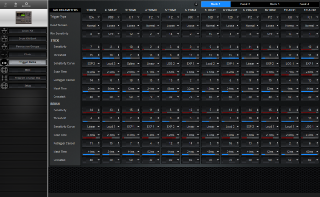 Click to display the Roland TD-10 Trigger Banks Editor