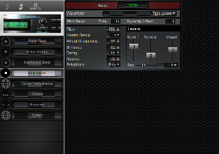 Click to display the Roland TD-7 Instrument Editor